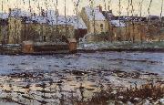Maurice cullen Winter at Moret oil painting